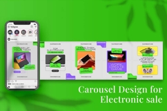 Electronic Sale Instagram Carousel &amp; Canva Template Product Image 5