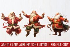 Santa Claus Sublimation Clipart Product Image 1