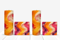 Art Paint Tumbler Sublimation Designs, Neon Colors Tumbler Product Image 5