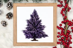 Lavender And Christmas Tree Sublimation Clipart Product Image 4