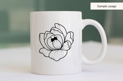 Hand Drawn Botanical Peony SVG Product Image 5