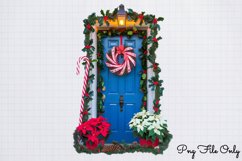 Christmas Door Sublimation Clipart PNG Product Image 1