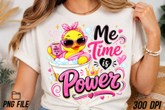 Me Time is Power Rubber Duck PNG Product Image 5