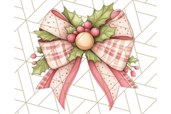 Muted Cozy Christmas Bows PNG Clipart, Winter Holiday Png Product Image 5