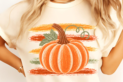 Preppy Fall Pumpkin Halloween Autumn PNG, Halloween Pumpkin Product Image 10