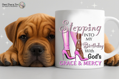 Stepping Into My Birthday PNG Pink Heels Design Files PNG Product Image 7
