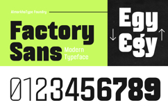 Factory Sans - Modern Sans Typeface Product Image 5