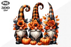Halloween Gnomes Sublimation - Clipart PNG Design Product Image 1