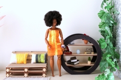 Miniature circular bookcase digital file, modern dollhouse Product Image 5