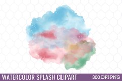 Watercolor Splashes Clipart Product Image 1