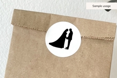 Bride And Groom Wedding Silhouette SVG Product Image 5