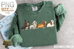 Halloween Basset Hound DTF PNG Product Image 1