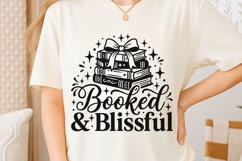 Booked And Blissful Svg, Book Lover Svg, Book Nerd Svg. Product Image 6