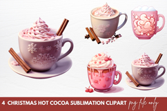 Christmas Hot Cocoa Sublimation Clipart Product Image 1