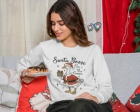 Santa Goose png | Funny Christmas Goose png | Holiday shirt Product Image 3