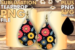 Sublimation Teardrop Earring Charm Product Image 1