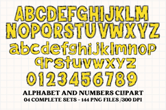 Back to School Alphabet png, letters doodle, school clipart Product Image 5