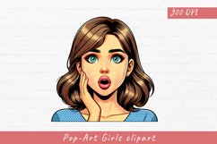 Pop-Art Girls clipart, Pop-Art Girls sublimation Product Image 1