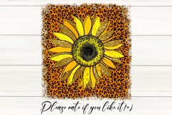 Sunflower with leopard petal| Sublimation Design bundle, PNG Product Image 5