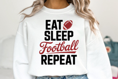 Eat Sleep Football Repeat Svg | Game Day Svg | Shirt Svg Product Image 5