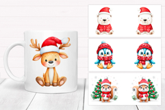 Christmas Mug Wrap Bundle. Christmas Mug Sublimation Product Image 6