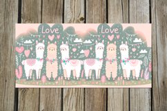 Valentine alpaca | 4 love scandi Mug Sublimation designs Product Image 5