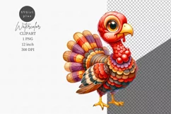 Farm animals clipart, Turkey clipart, Cute animals Product Image 1