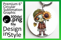 Halloween Tumbler Design: Watercolor Scarecrow Product Image 1