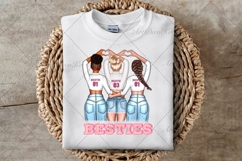 Best friends clipart, Soul sisters clipart, Besties clipart Product Image 6