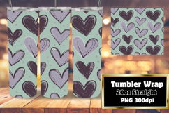 CHIC 20oz PNG Tumbler Wrap , Heart Product Image 1
