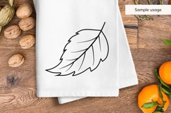 Hand Drawn Fall Leaf SVG Product Image 5