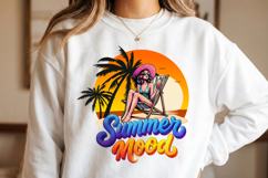 Summer Mood PNG sublimation |Beach &amp; Summer PNG T-Shirt Product Image 1