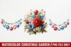 Watercolor Gothic Christmas Clipart Sublimation Product Image 1