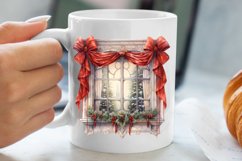 Christmas Window Sublimation Clipart, Christmas Window Product Image 5