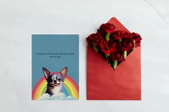 Chihuahua Memorial Card, Chihuahua pet loss card Product Image 7