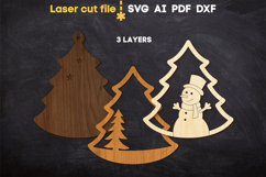 Christmas Tree Toys Bundle SVG laser cut file for Glowforge Product Image 5