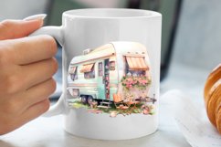 Watercolor Caravan Clipart, Caravan Clipart, Caravan Product Image 5