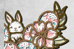 Multilayer Easter Bunny SVG Laser Cut File 3D Layered Product Image 4