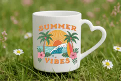 Summer vibes PNG, Beach PNG Sublimation Design Product Image 5