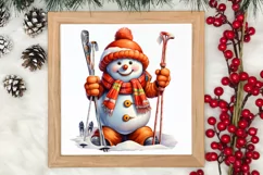 Funny Snowman Sublimation Clipart, Christmas PNG Product Image 4