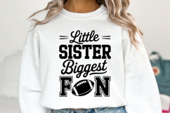 Little Sister Biggest Fan Svg | Game Day Svg | Shirt Svg Product Image 1