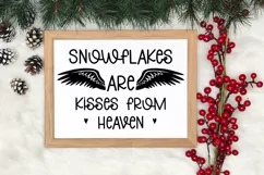 Snowflakes are kisses from heaven SVG, Christmas SVG Product Image 3