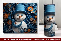 Christmas 20 OZ Tumbler Wrap PNG, Christmas Tumbler Wrap Product Image 5