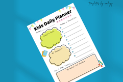 Cute Aesthetic Kids Daily Planner | Editable Canva Template Product Image 5
