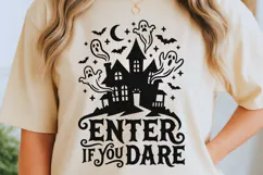 Enter If You Dare Svg, Scary Halloween Svg, Spooky Ghost Svg Product Image 6
