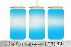 16 oz Ombre Glass Can Sublimation Tumbler Product Image 1