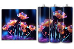 3d Flower Sublimation Tumbler | 3d Sublimation Tumbler Wrap Product Image 8
