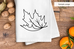 Hand Drawn Falling Maple Leaf SVG Product Image 5