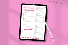 Productivity Aesthetic Daily Planner Template Editable Canva Product Image 3