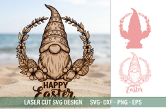 Happy Easter SVG - Laser Cut Design Product Image 2